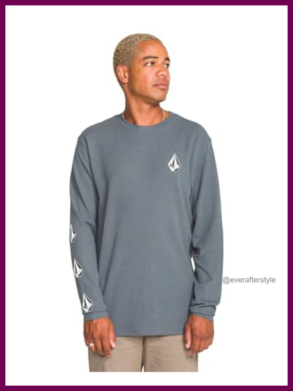 Waffle Knit Long Sleeve Thermal Crewneck Shirt Base Layer